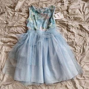 Marmellata blue floral dress size 7